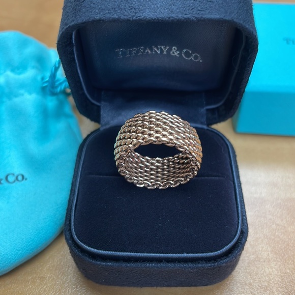 Tiffany & Co Rubedo Sommerset Mesh Ring - Size 5 - Picture 4 of 10